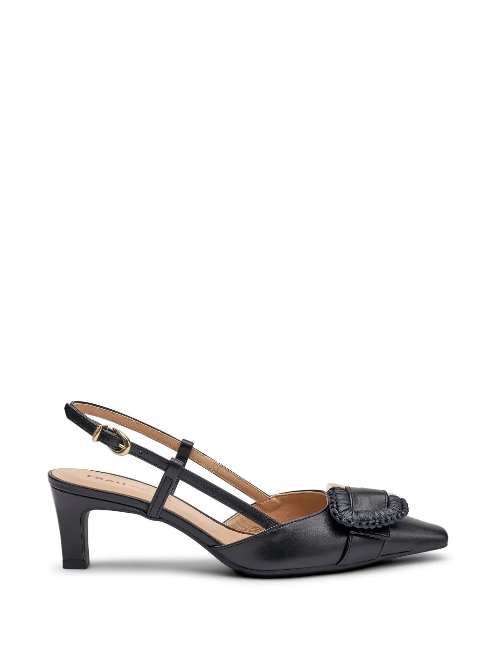 FRAU buckle-detail leather pumps - Black