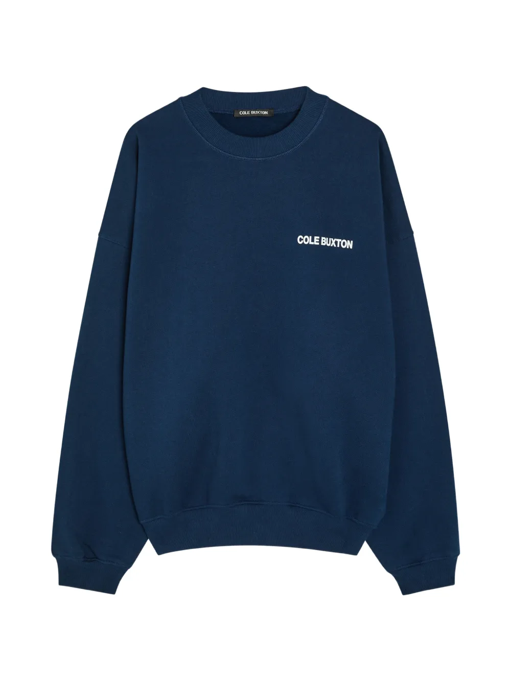COLE BUXTON logo-print crew-neck sweatshirt - Blu