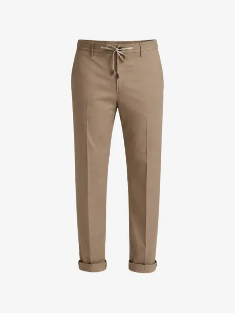 Peserico Popeline-Hose mit Kordelzug