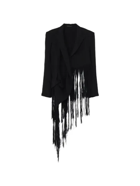 Yohji Yamamoto veste asymétrique à franges