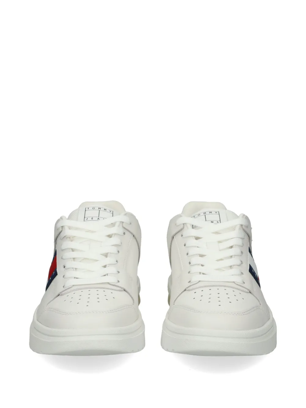 Tommy Hilfiger panelled perforated sneakers Wit