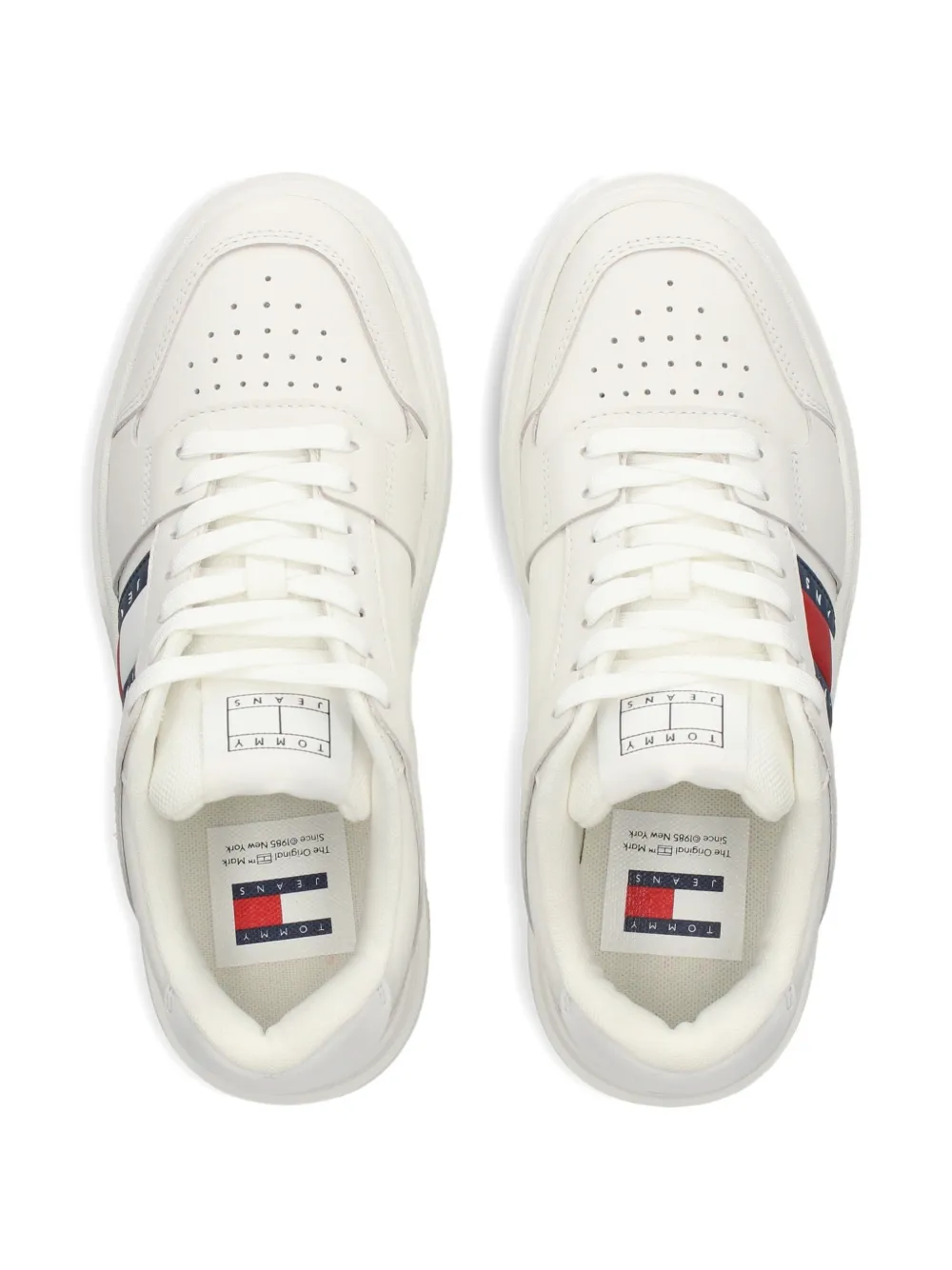 Tommy Hilfiger panelled perforated sneakers Wit