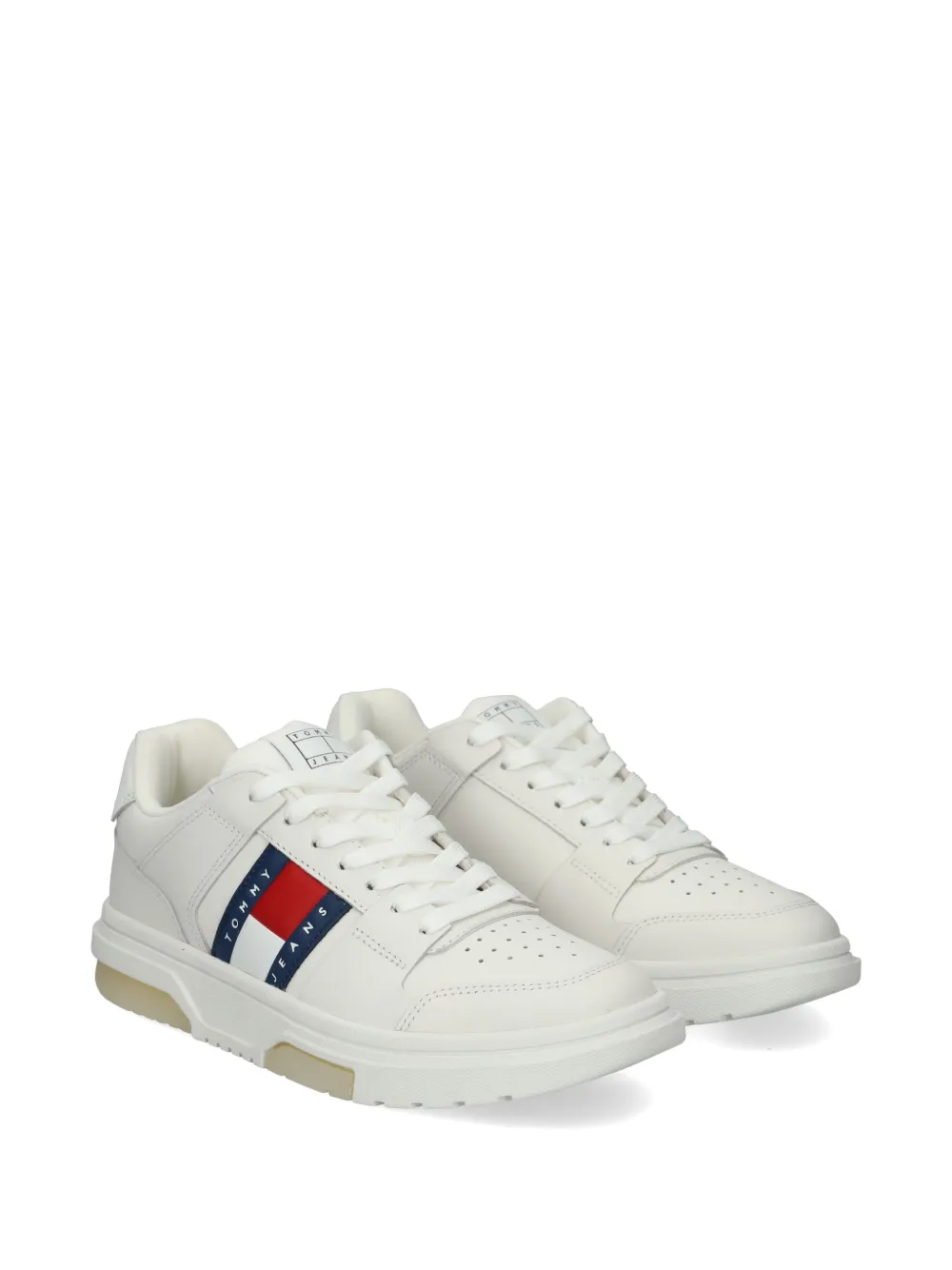 Tommy Hilfiger panelled perforated sneakers Wit