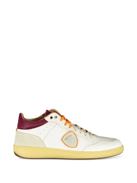 Blauer perforated panelled sneakers