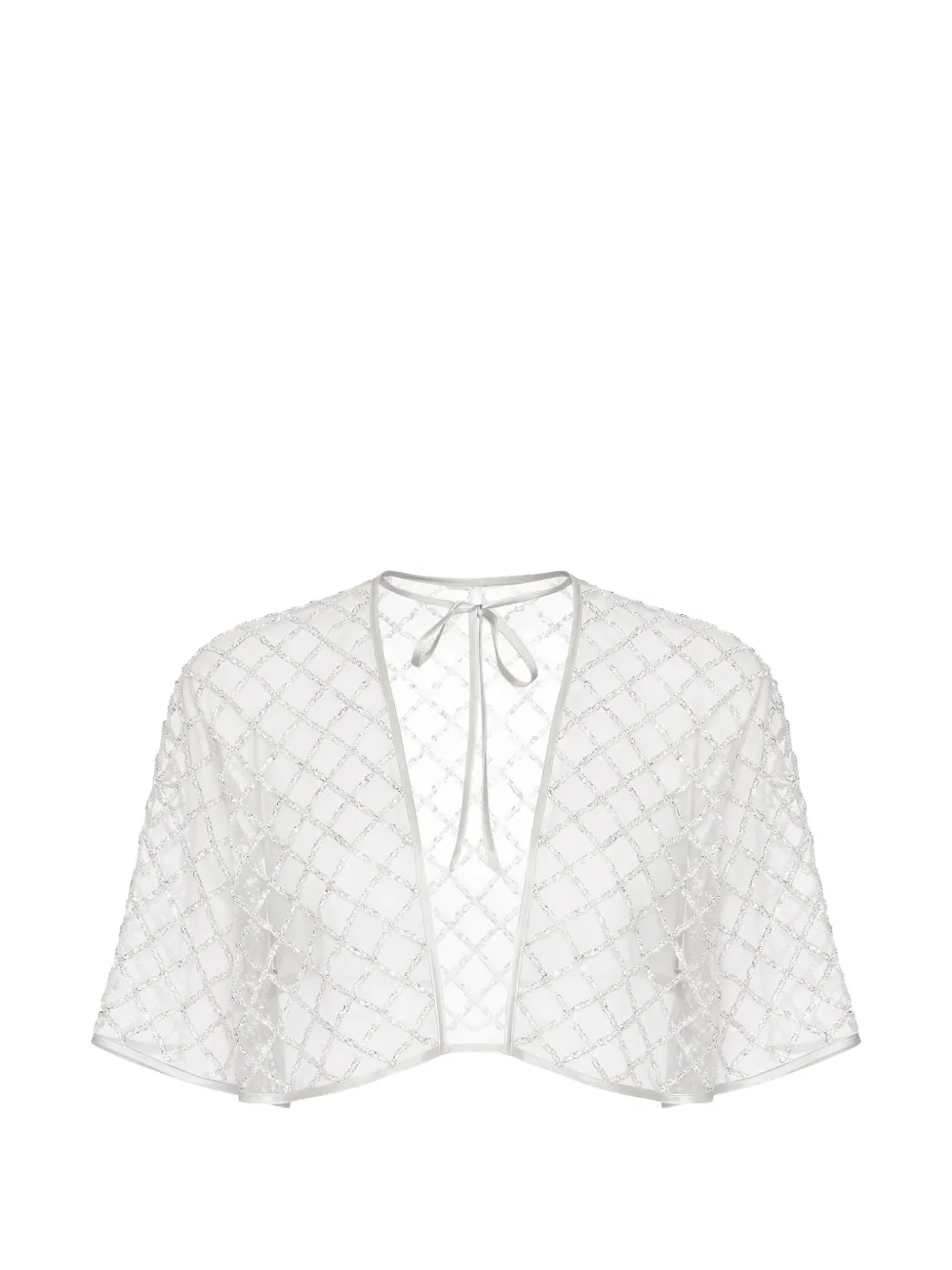 Fleur Du Mal Top con decorazione - Bianco