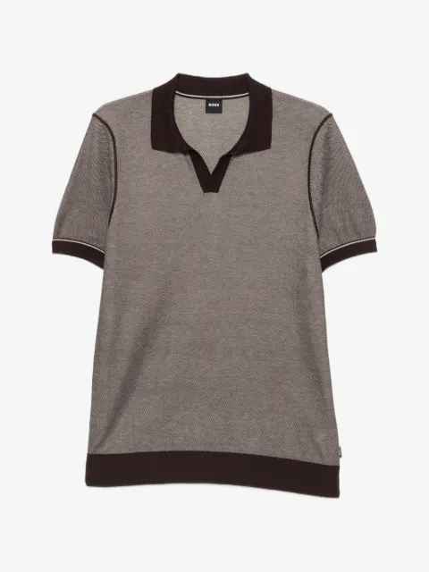 BOSS H-Narciso open-collar T-shirt