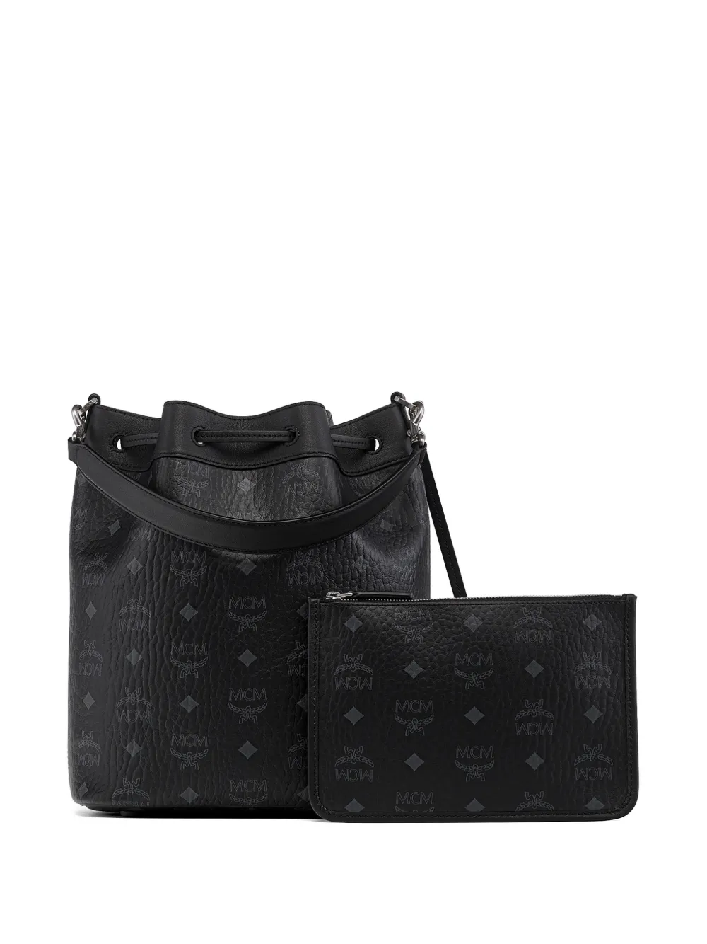 MCM Dessau Visetos medium bucket-tas Zwart