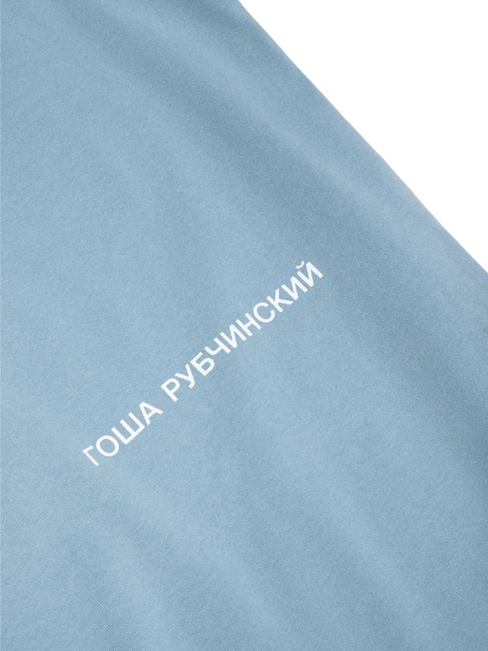 GOSHA RUBCHINSKIY T-shirt met logoprint Blauw