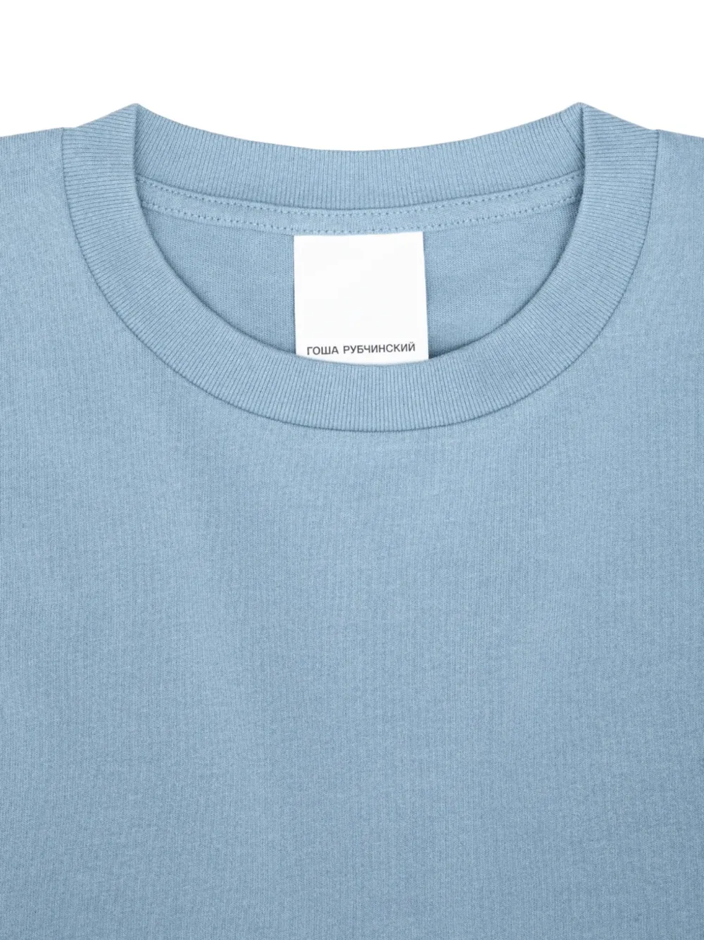 GOSHA RUBCHINSKIY T-shirt met logoprint Blauw