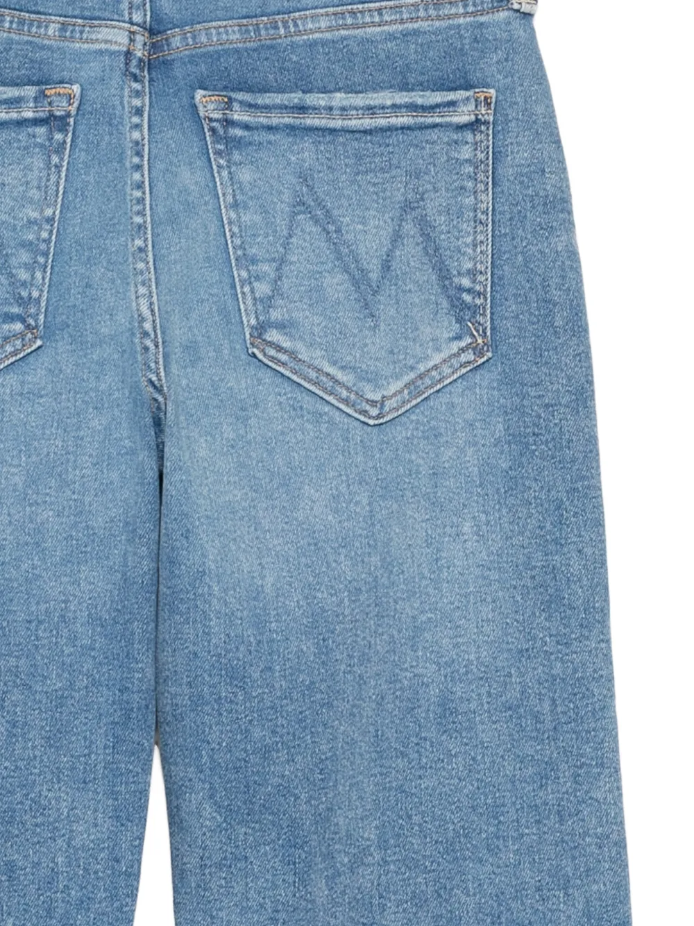 MOTHER Whisker jeans met vervaagd effect Blauw