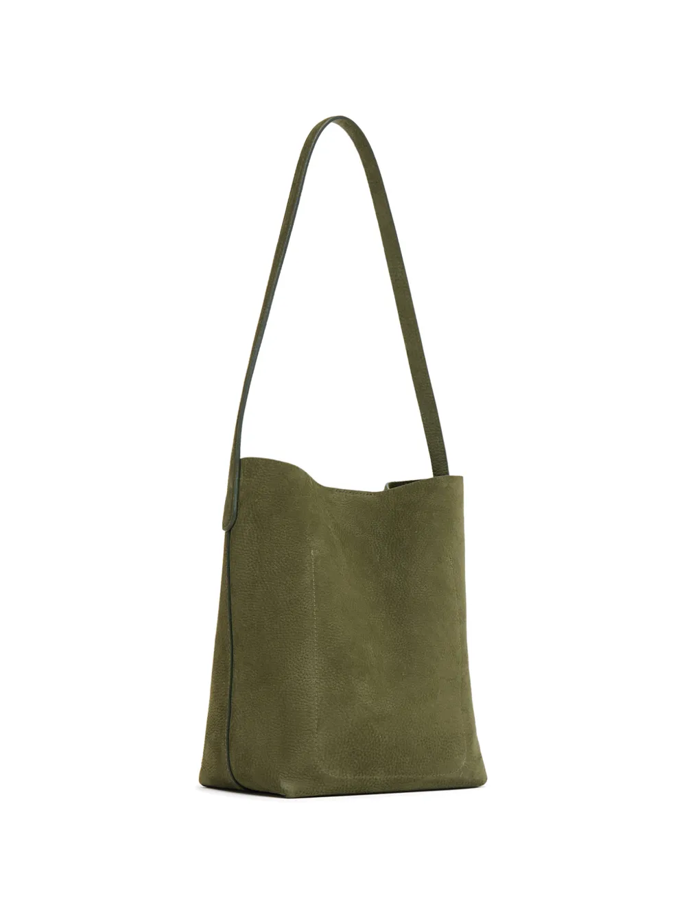 Mansur Gavriel Cabas kleine nubuck leren schoudertas Groen