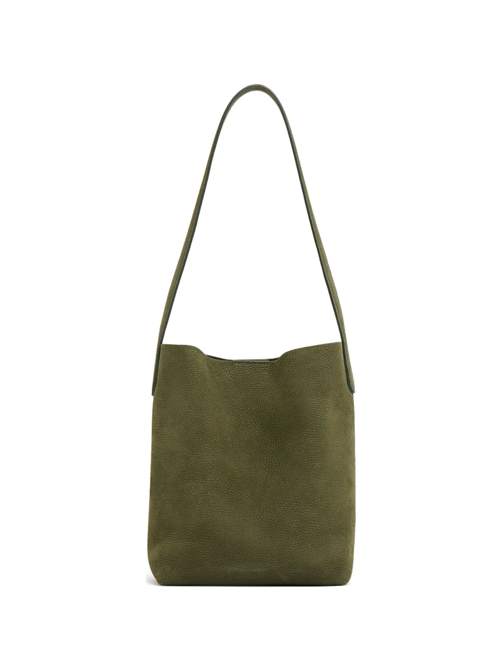 Mansur Gavriel small Cabas nubuck leather shoulder bag - Verde