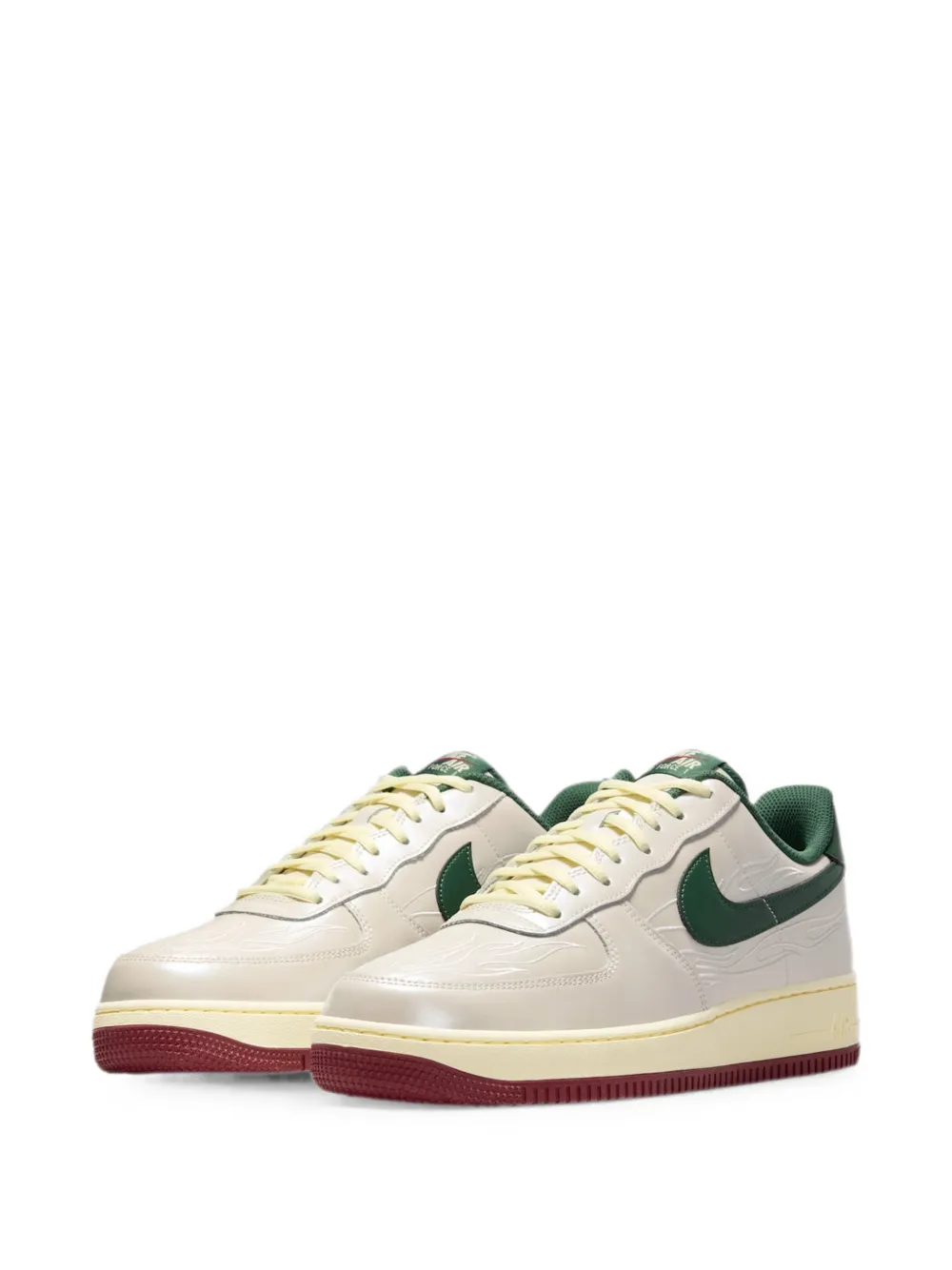 Nike Air Force 1 Low flame-embroidered sneakers Beige