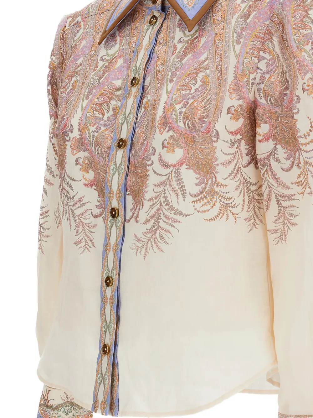 ZIMMERMANN Alchemy blouse met paisley-print Beige
