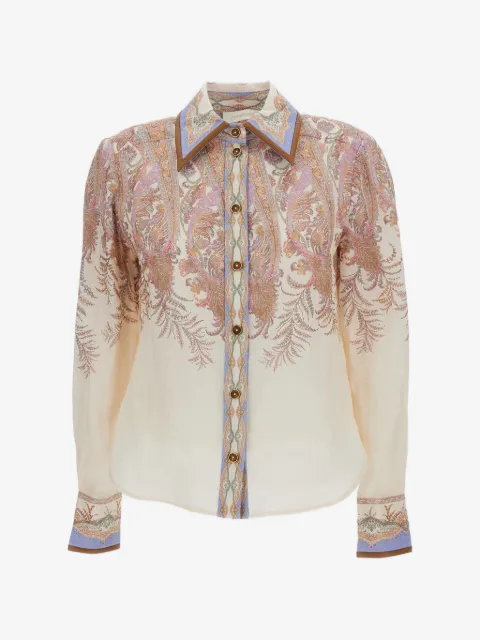 ZIMMERMANN Alchemy paisley-print ramie shirt