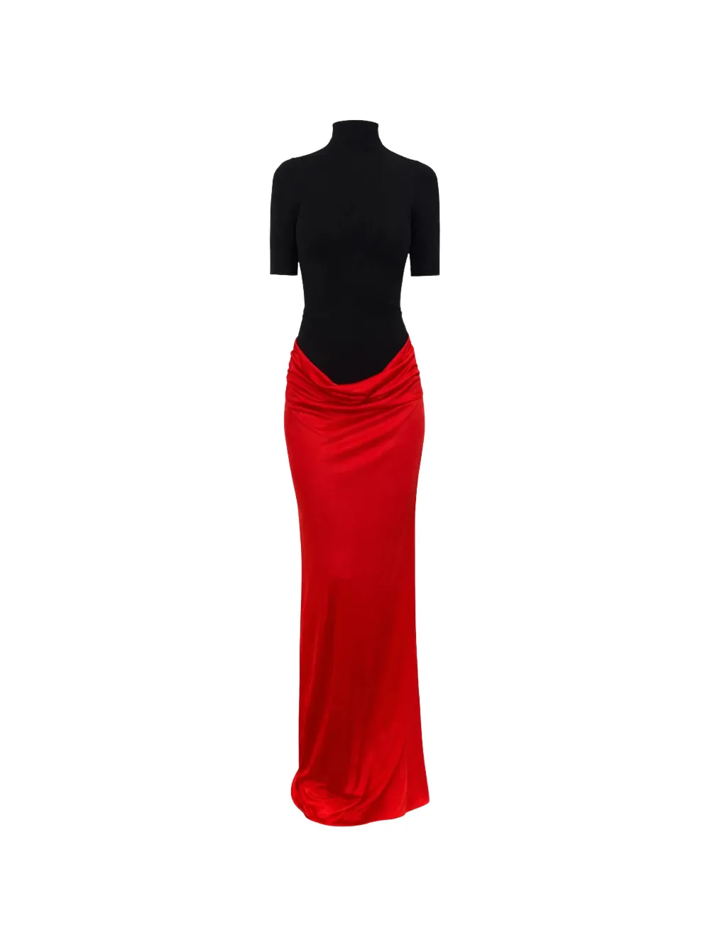 Burc Akyol Caryatid draped dress - Red