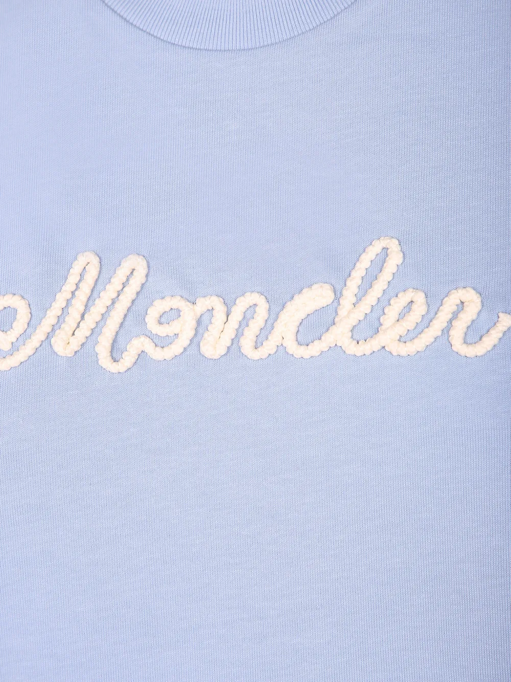 Moncler T-shirt met geborduurd logo Blauw