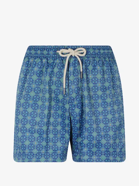 PENINSULA SWIMWEAR Capresa geometric-print drawstring-fastening swim shorts