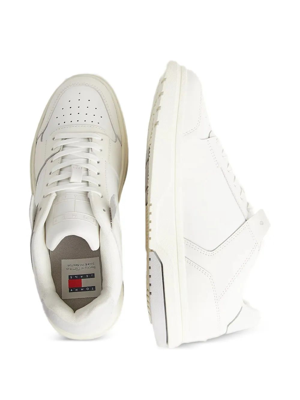Tommy Hilfiger Leren sneakers Beige