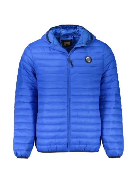 Cavalli Class quilted hooded jacket