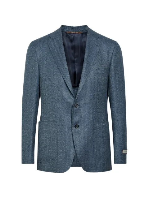 Canali herringbone-pattern suit