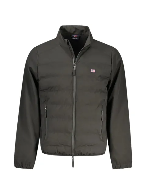 Norwegian Rain quilted-finish high-neck jacket
