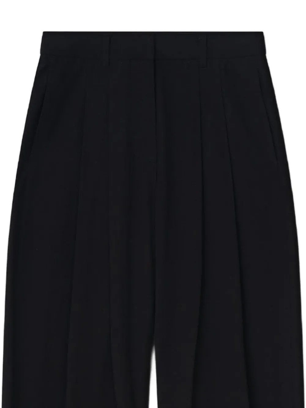 Nanushka Seka zijden pantalon met toelopende pijpen Zwart