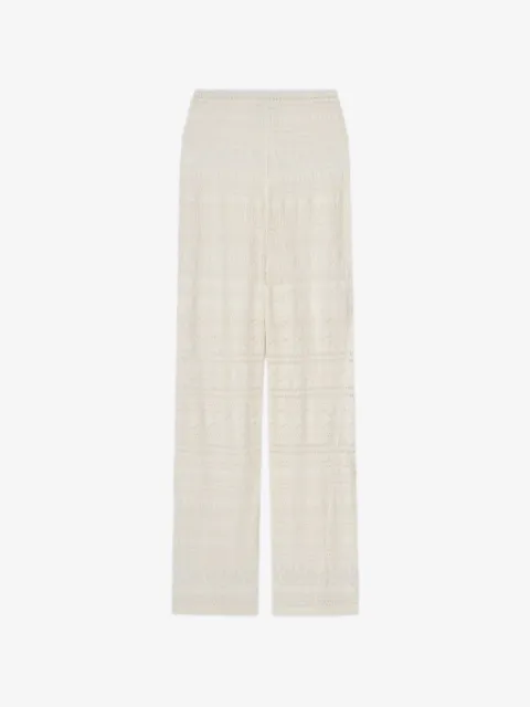 Nanushka pantalon en maille à taille élastiquée