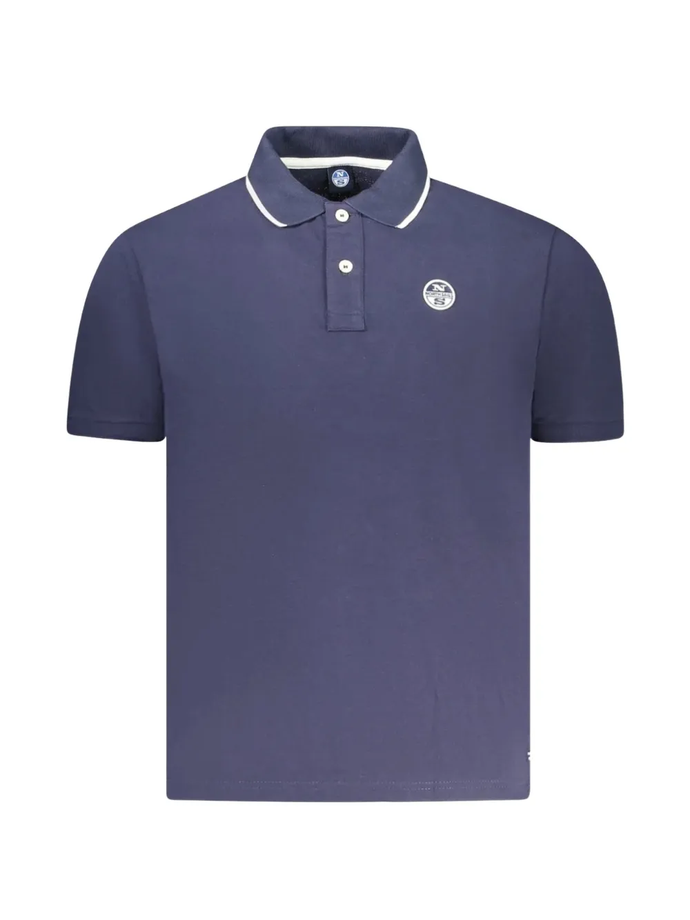 North Sails logo-patch tipped polo shirt - Blu