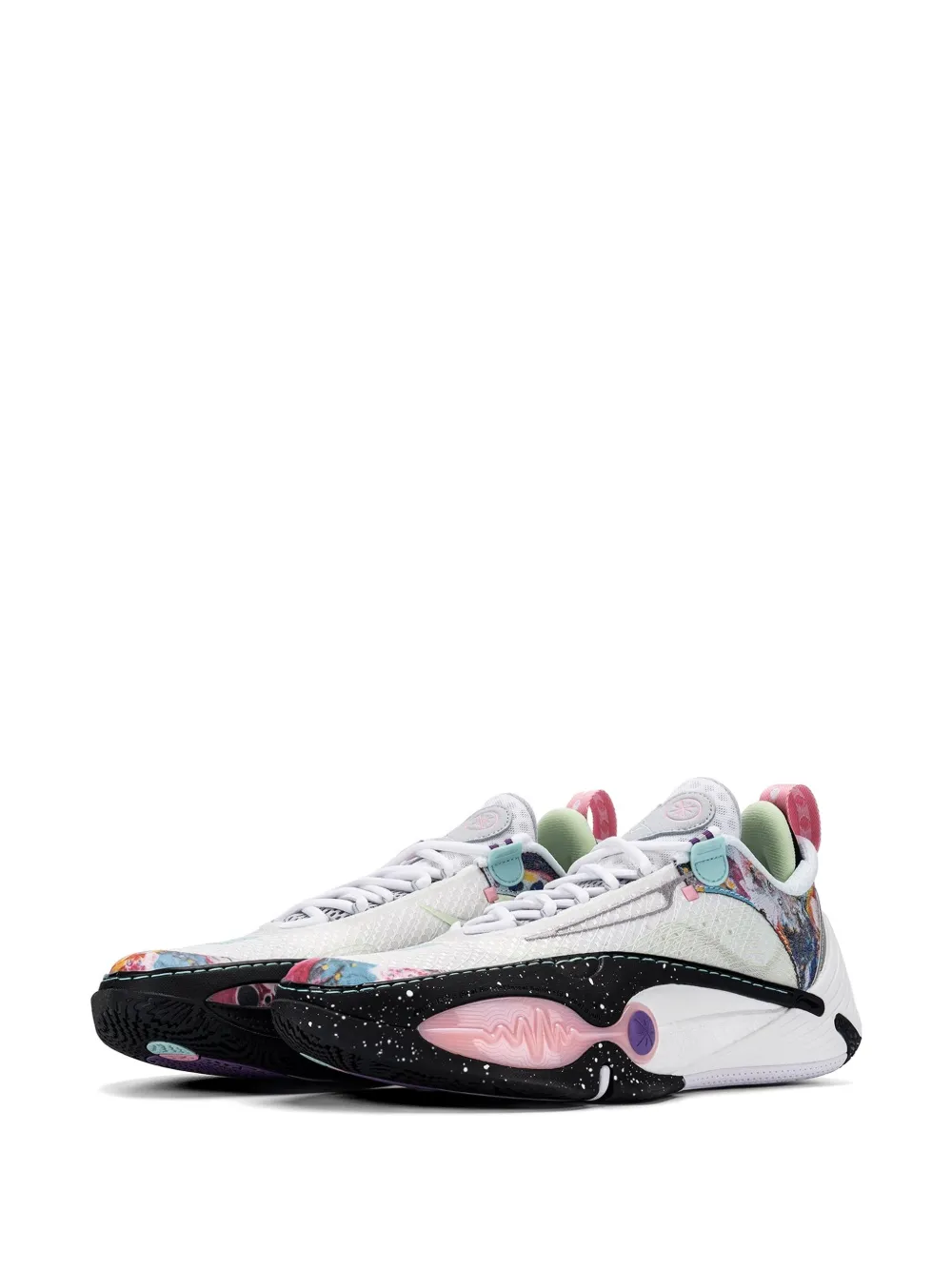Li-Ning Wade All City 14 Surreal sneakers met veters Wit
