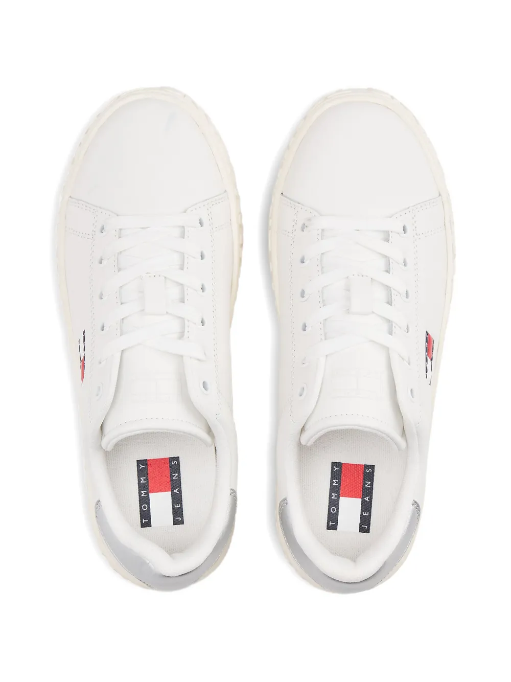 Tommy Jeans logo-detail low-top sneakers Wit