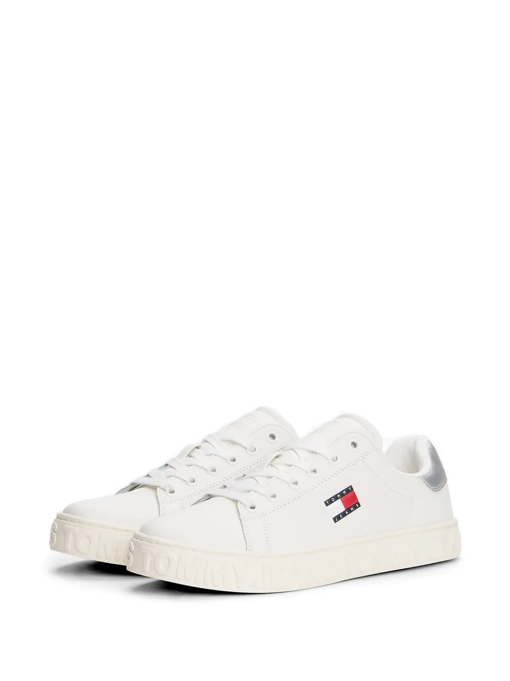 Tommy Jeans logo-detail low-top sneakers Wit