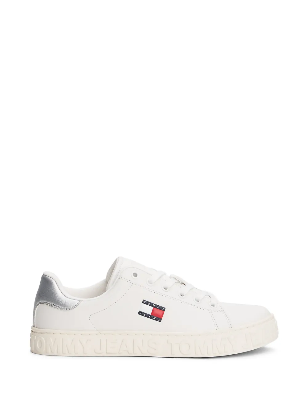 Tommy Jeans logo-detail low-top sneakers Wit