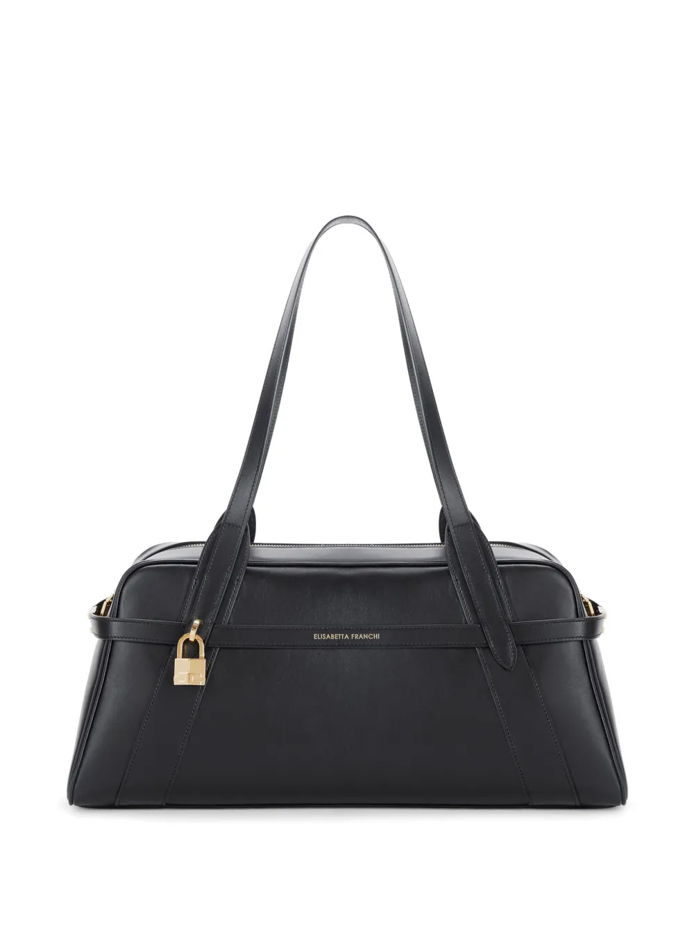 Elisabetta Franchi padlock-detail shoulder bag - Nero