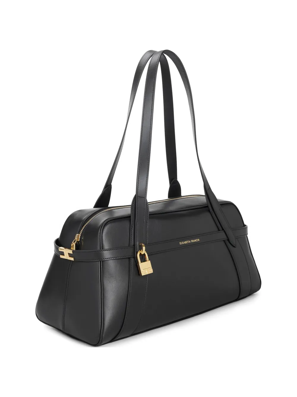 Elisabetta Franchi padlock-detail shoulder bag - Nero