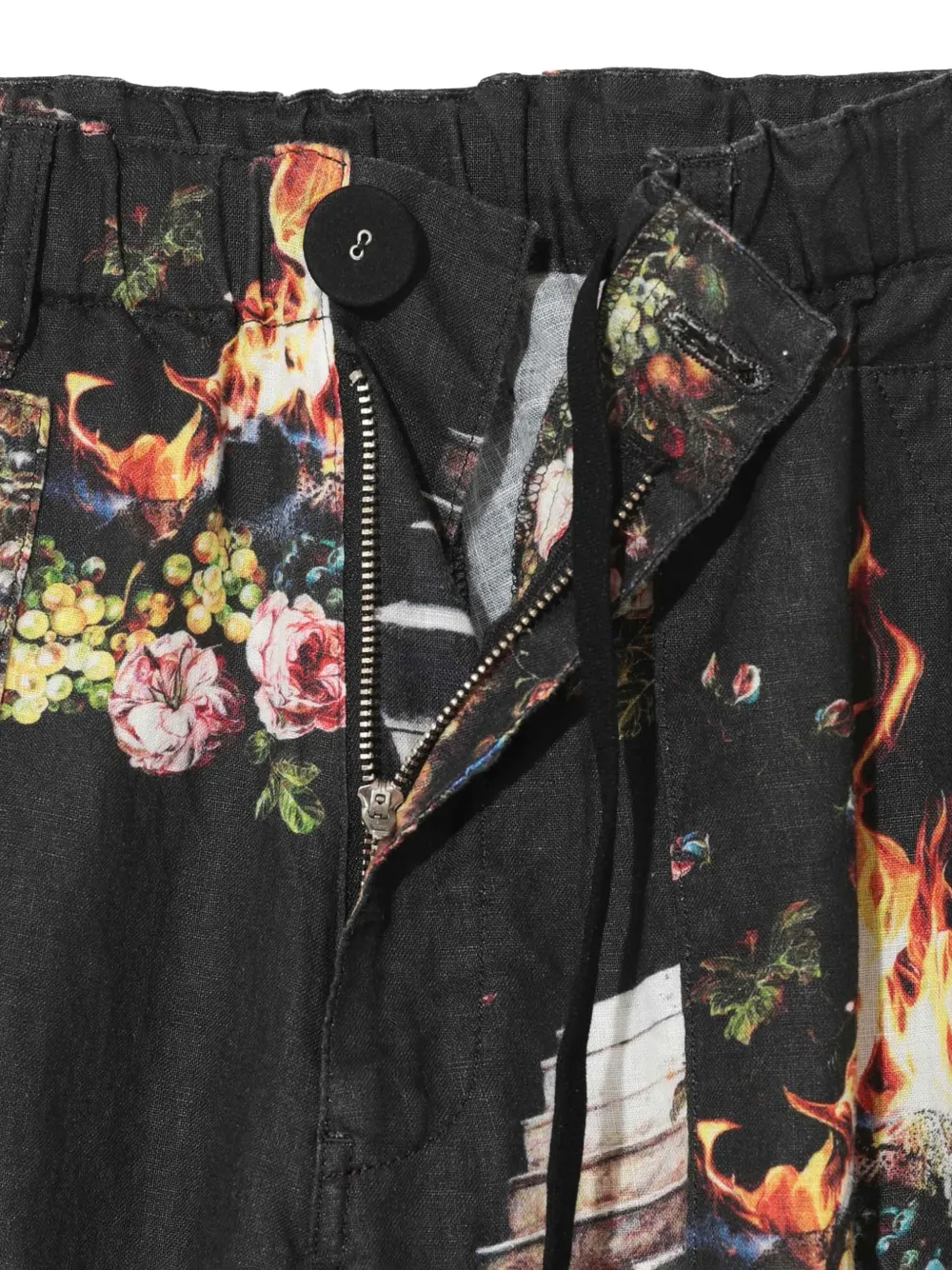 Undercover Broek met grafische print Zwart