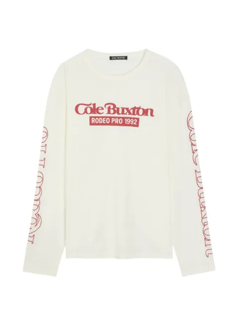 COLE BUXTON Rodeo logo-print long-sleeve T-shirt