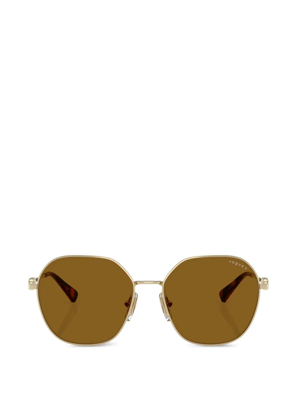 Vogue Eyewear geometric-frame chain-link sunglasses - Oro