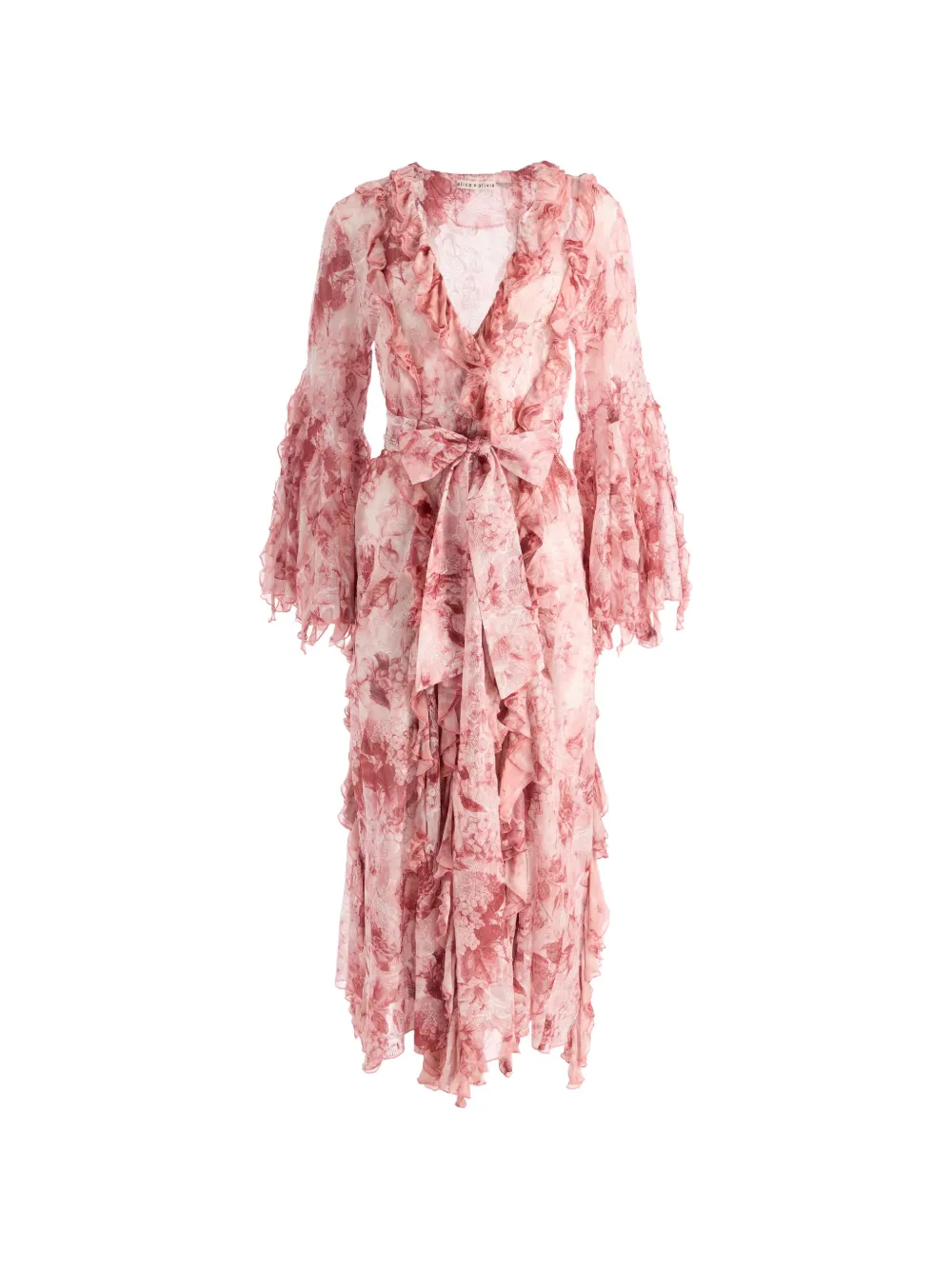 alice + olivia ruffled coat - Rosa