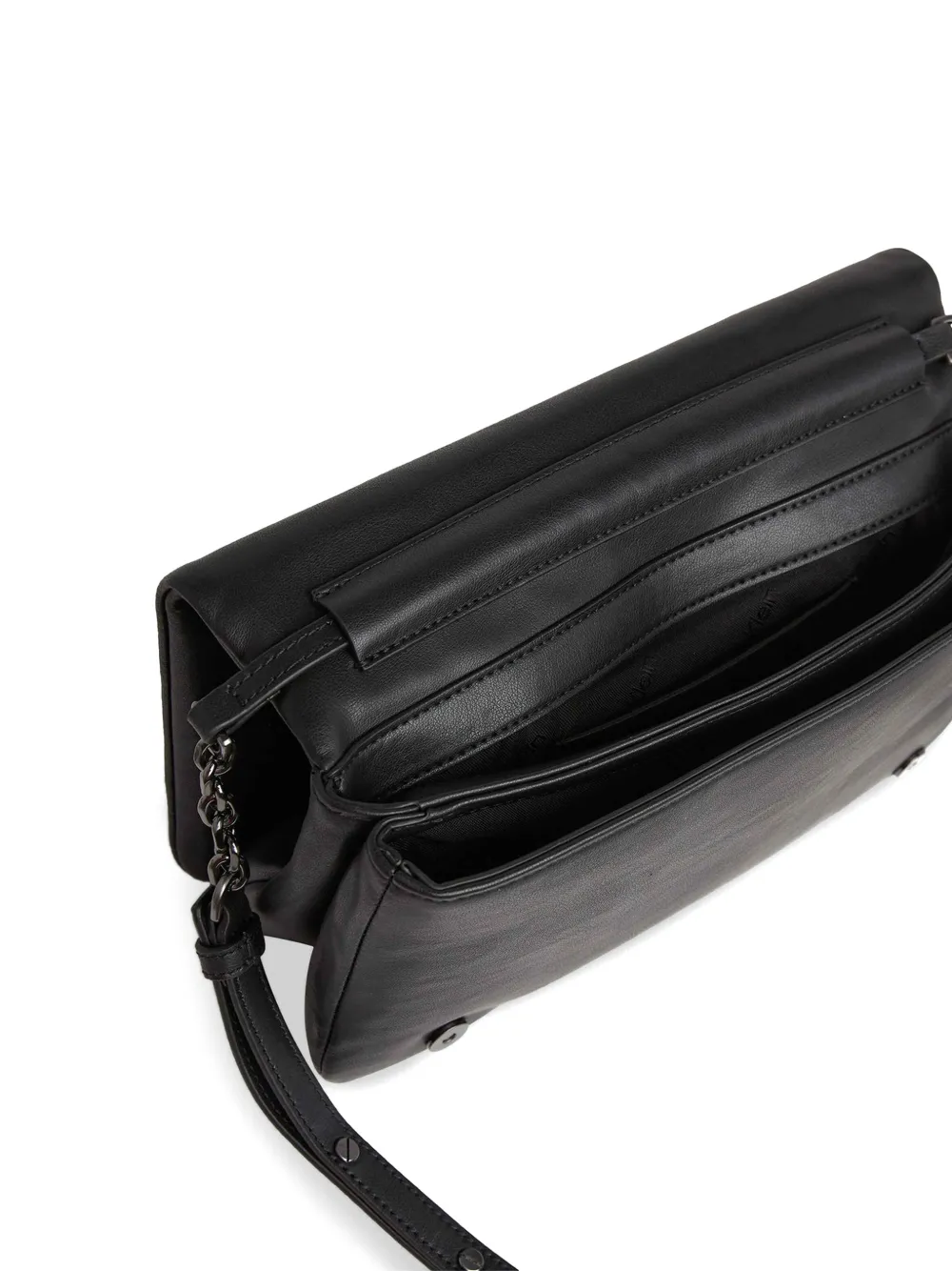 Calvin Klein Gewatteerde crossbodytas met geborduurd logo Zwart