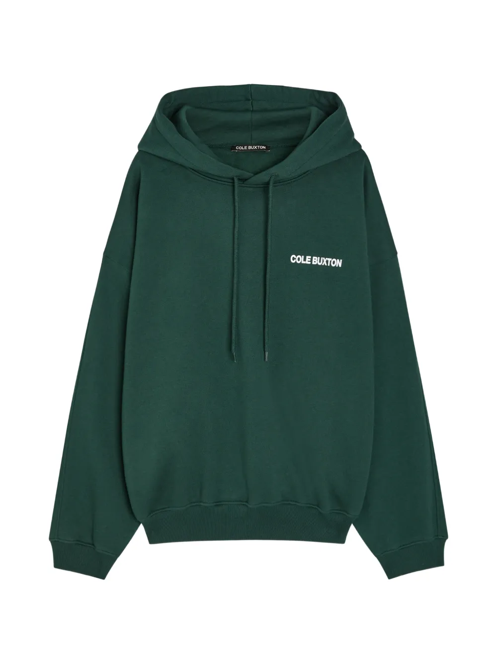 COLE BUXTON logo-print drawstring hoodie - Verde