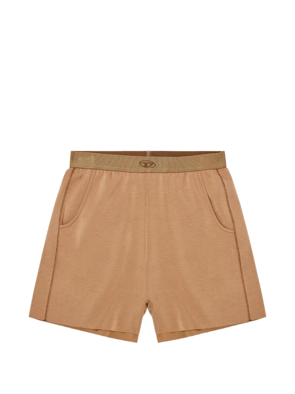 Diesel logo-embossed shorts - Brown