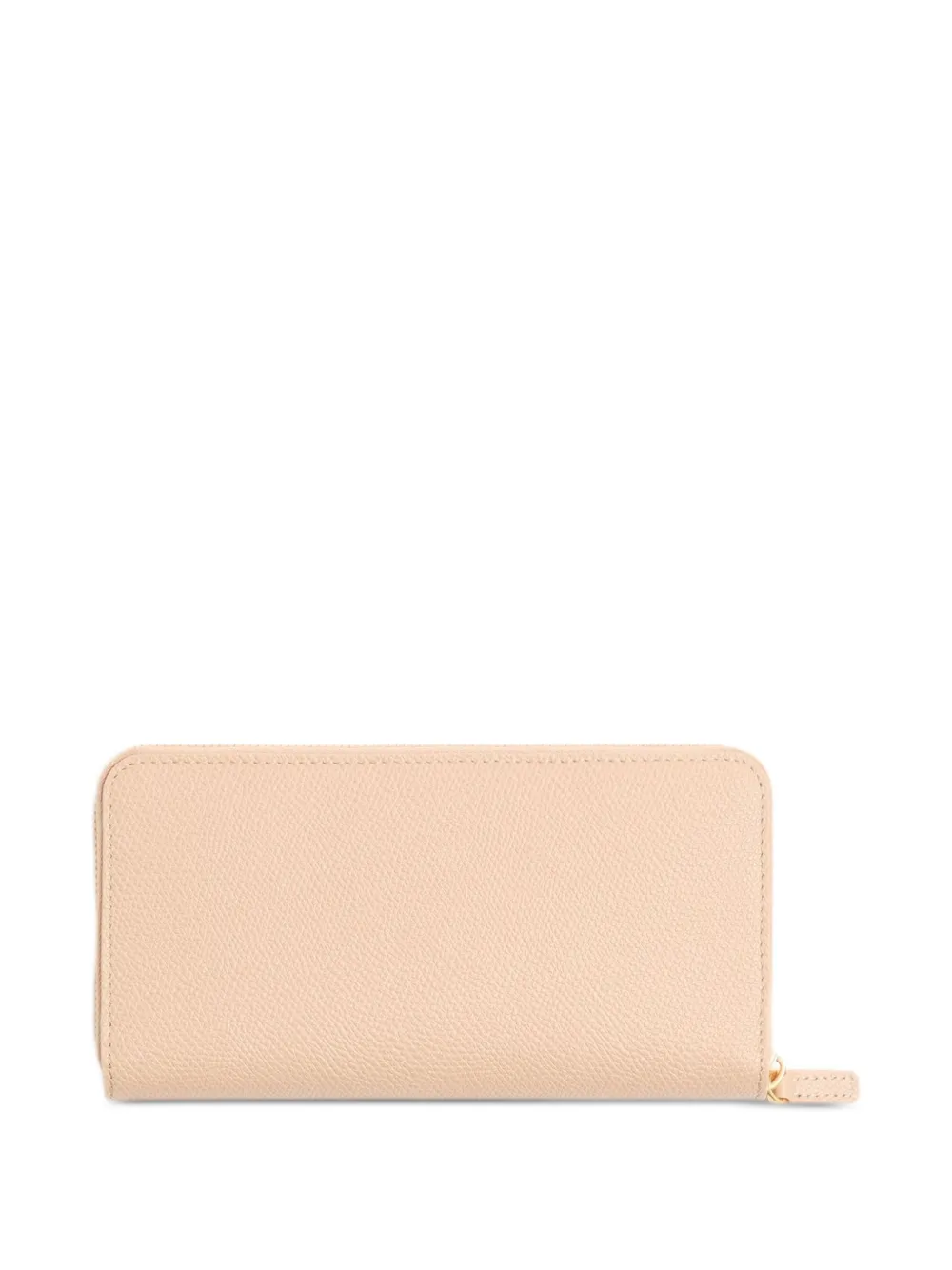Valentino Garavani VLogo Signature kalfsleren portemonnee met rits Beige