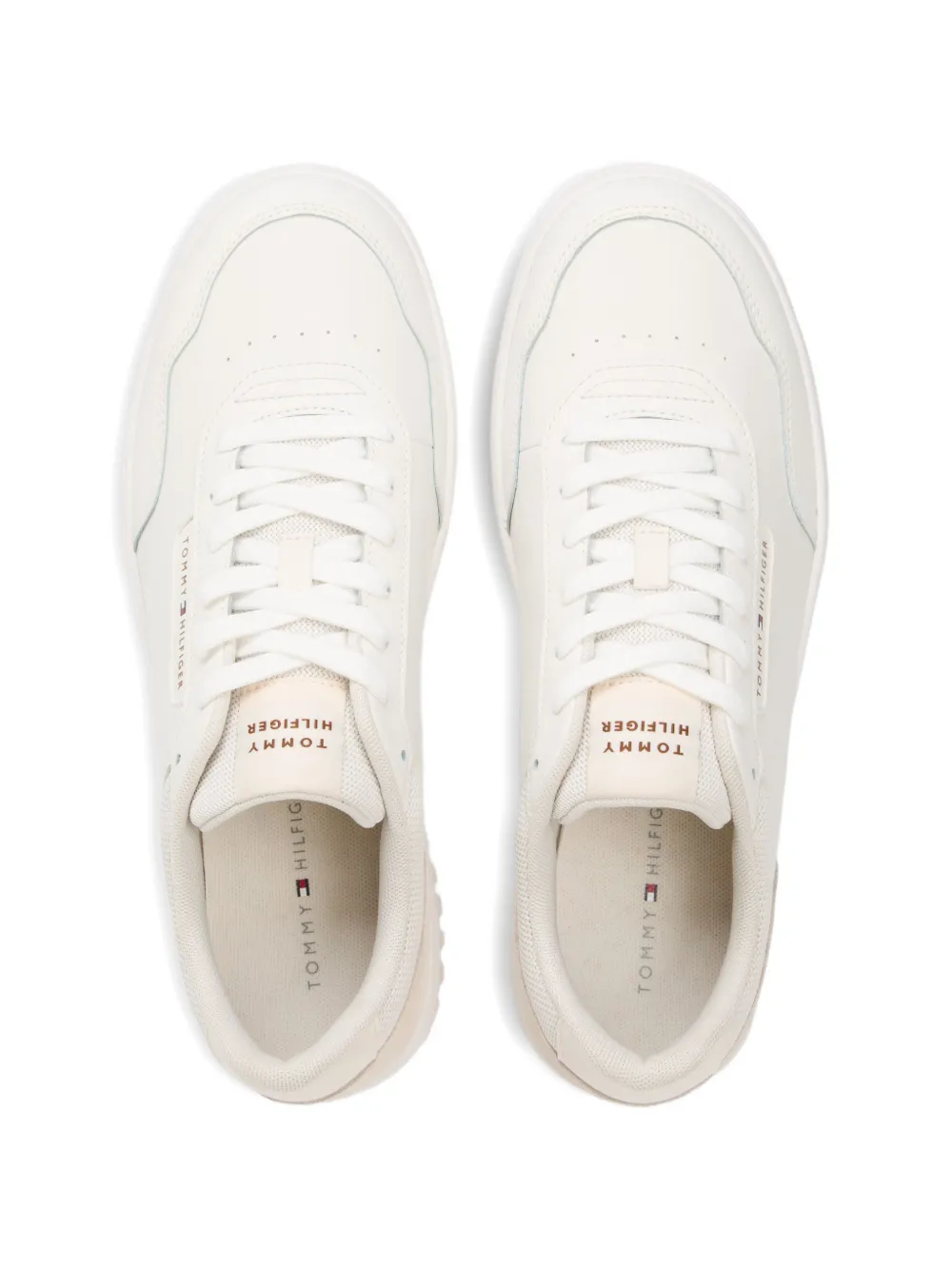 Tommy Hilfiger panelled lace-up sneakers Wit