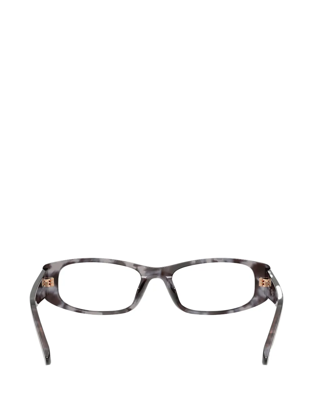 Vogue Tortoiseshell-pattern Rectangle-frame Glasses In Gray
