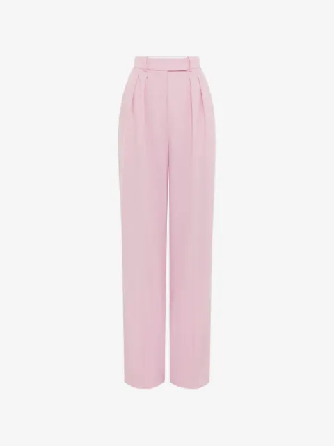 Alex Perry pleated straight-leg trousers