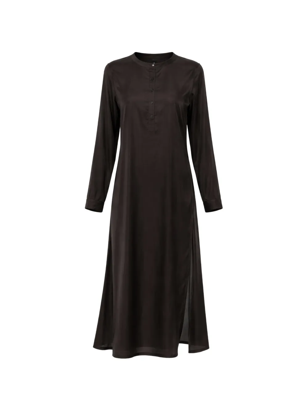 Dosa long-sleeve button-placket dress