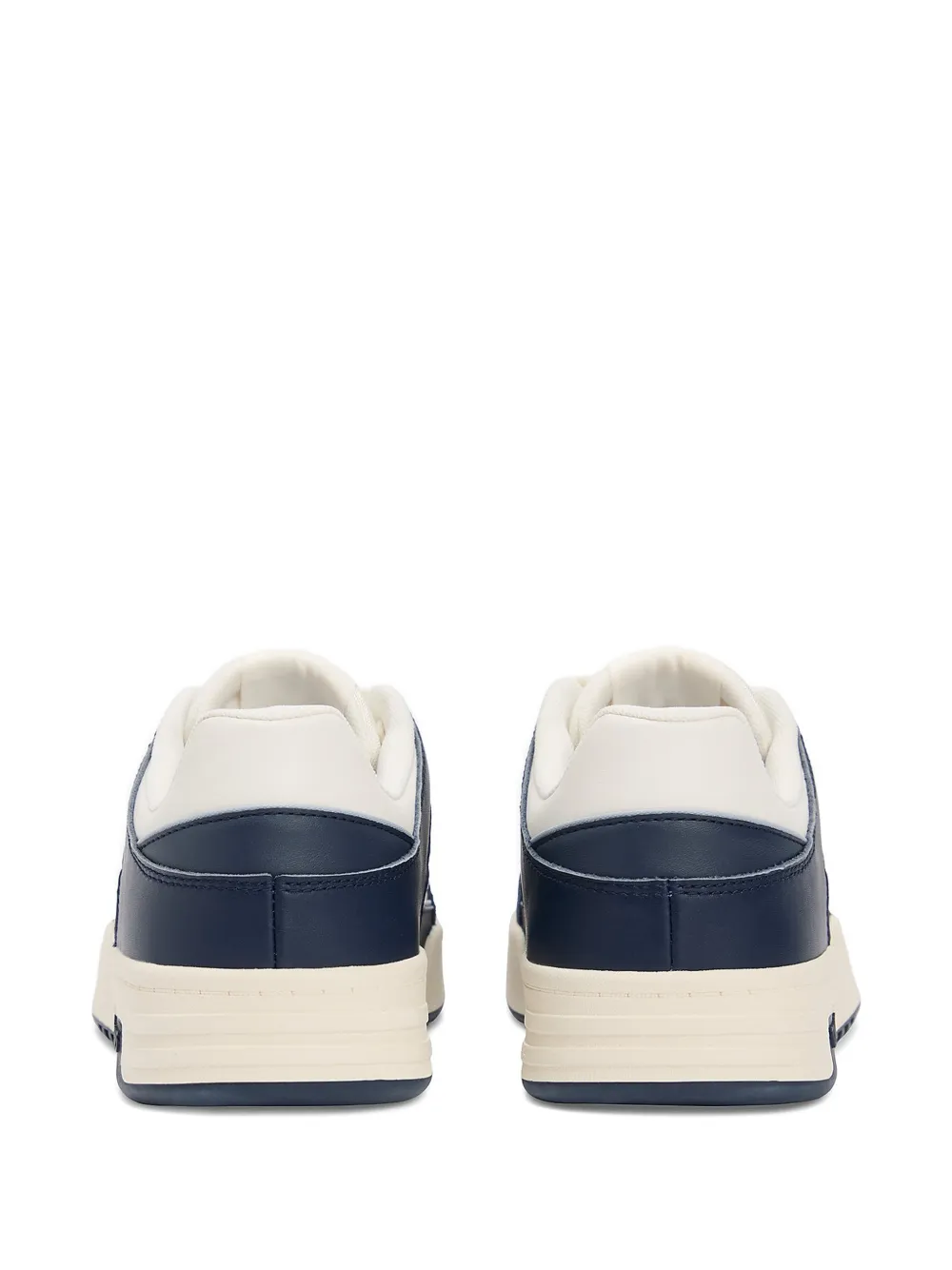 Tommy Hilfiger panelled logo-patch sneakers Blauw