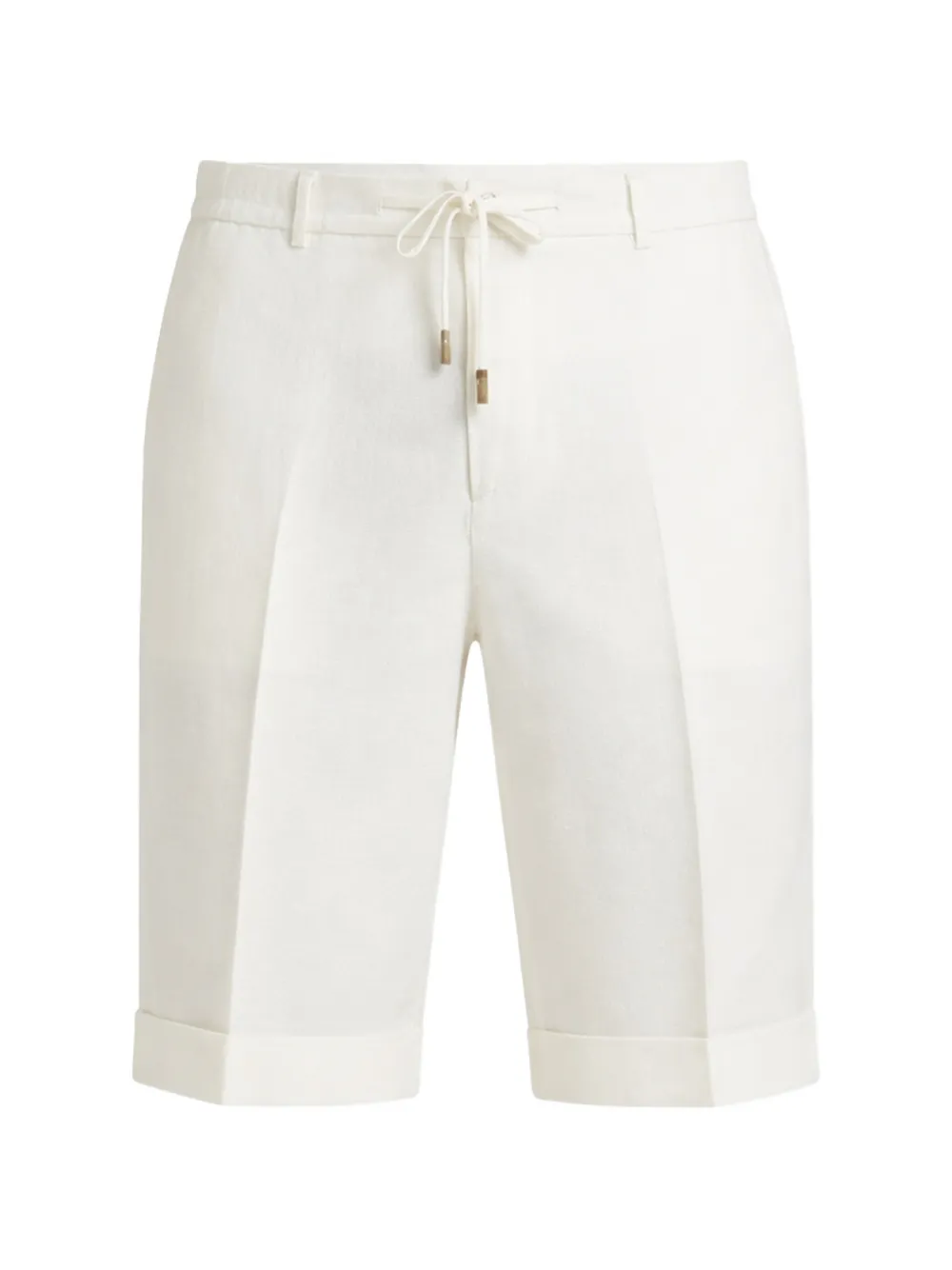 Peserico drawstring turned-up shorts - Bianco