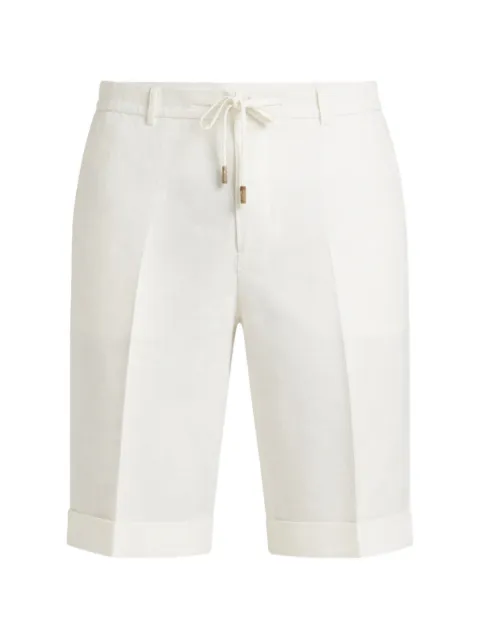 Peserico drawstring turned-up shorts